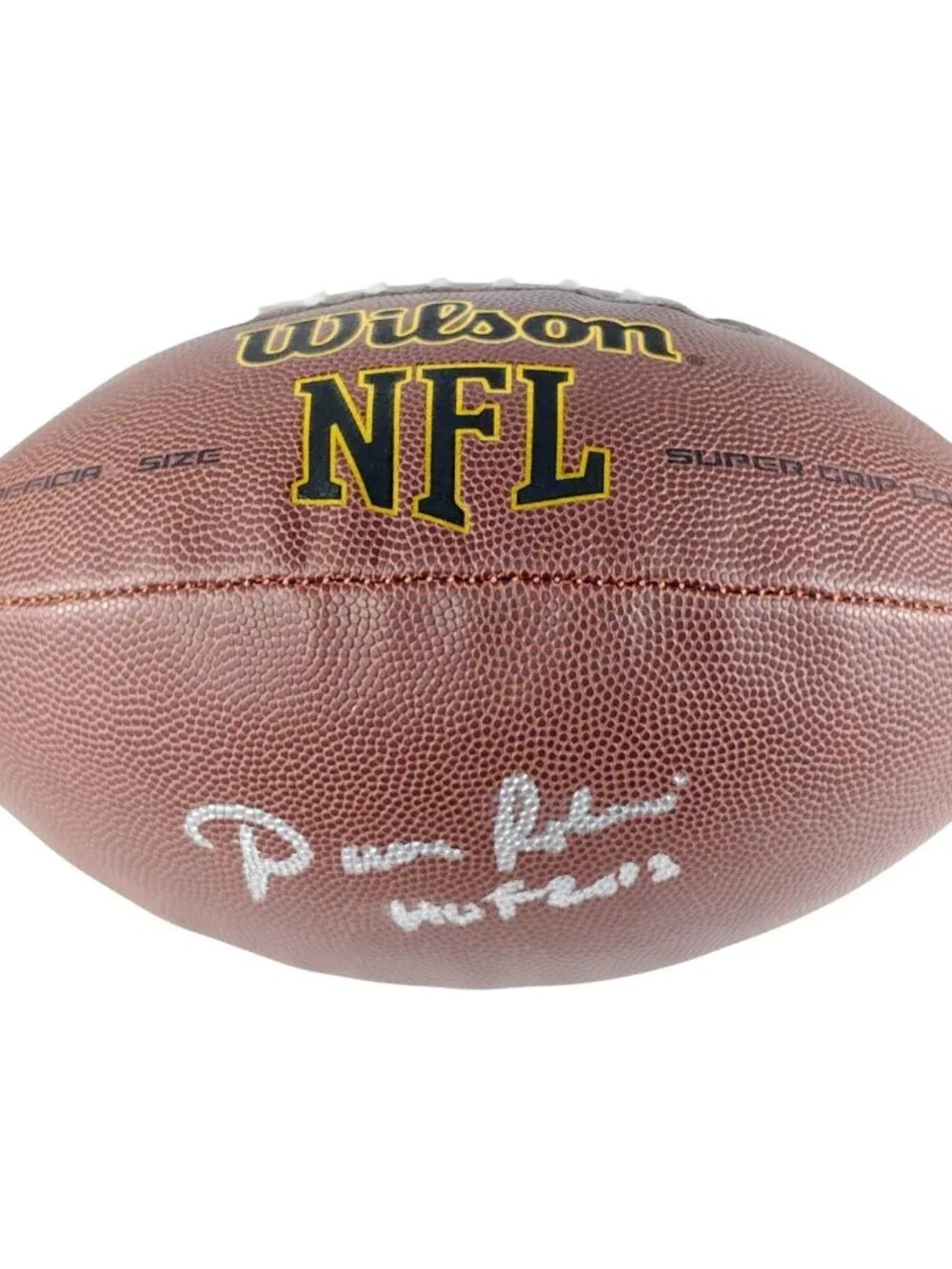 Dave Robinson Signed Wilson NFL Football Packers HOF 2013 Proof COA